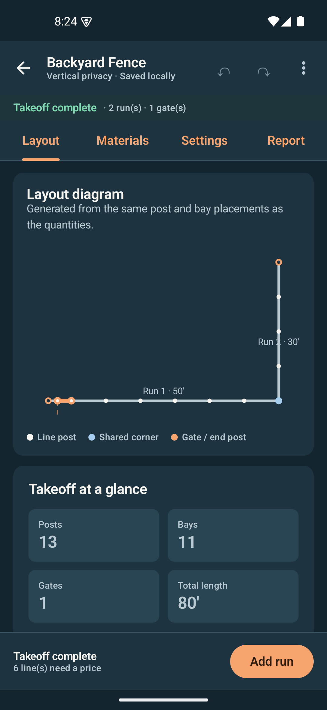 Takeoff screenshot