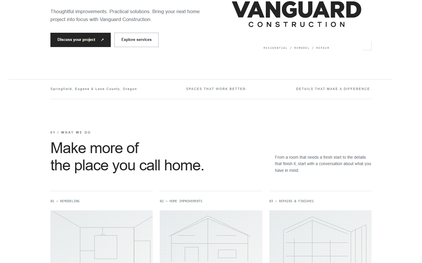 Vanguard Construction detail 1